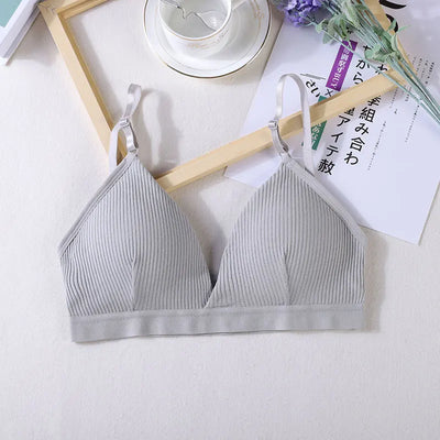 Women Sports Bra Triangle Cup Chest Wrapped Breathable And Sexy, No Steel Rings, Adjustable Shoulder Strap Bra