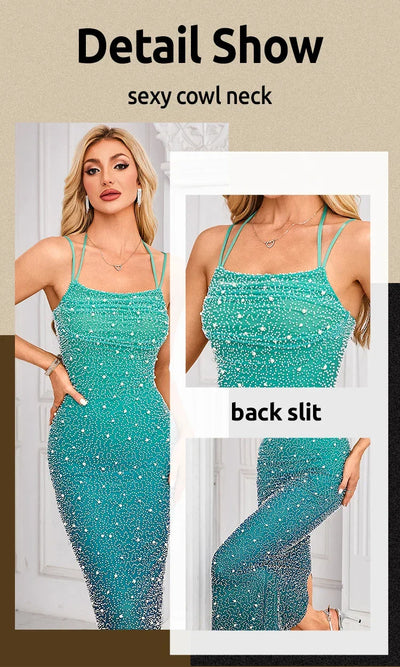Elegant Dress for Women Off Shoulder Sleeveless Chic Evening Dresses Spring Summer 2025 Female Fashion High Waist Party Dress