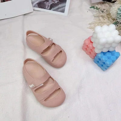 Kid Toddler Flat Breathable Fishermen Roman Shoes Children's Colorful Beach Comfortable Jelly Sandals Boy Girls Sandals SO098