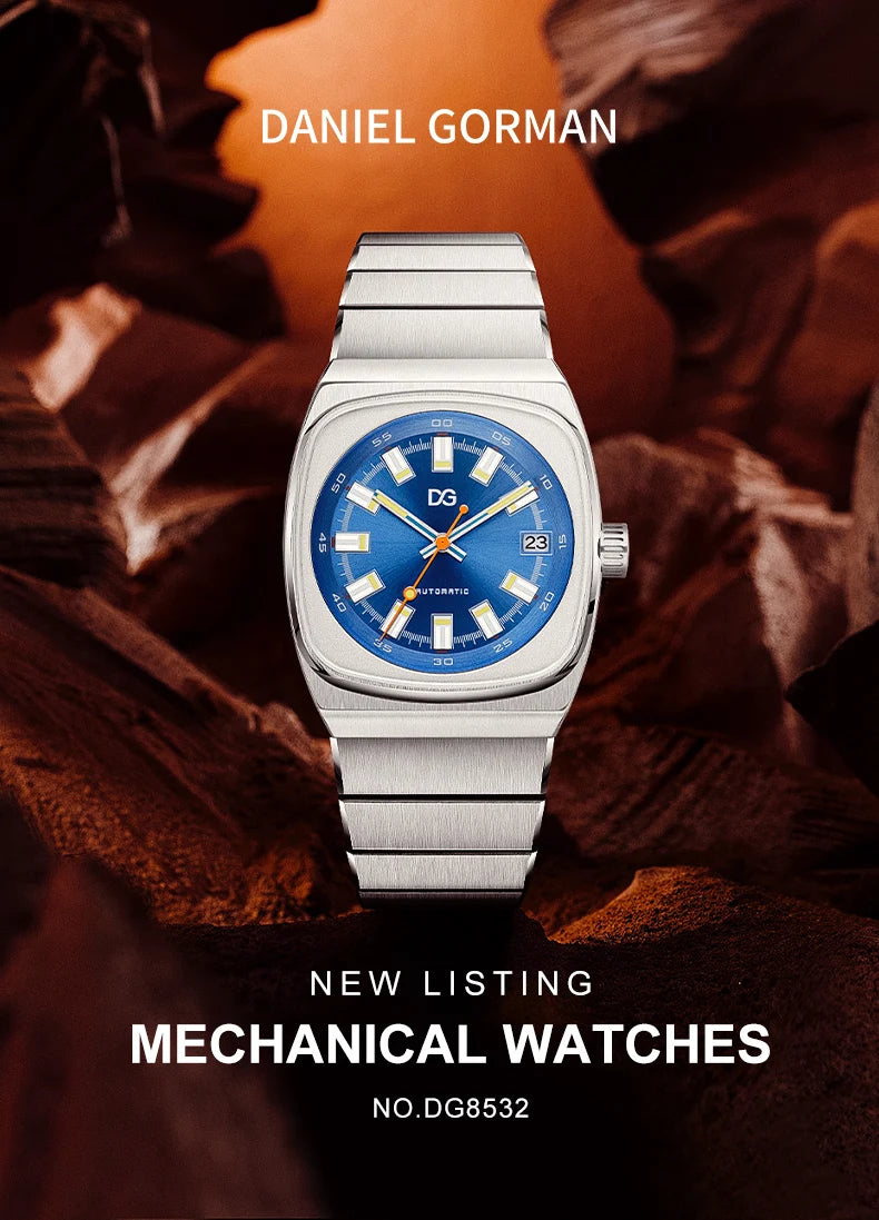 High-End Men's Sports Watch Fashion Square Large Dial Trendy Wristwatch Men's Reloj