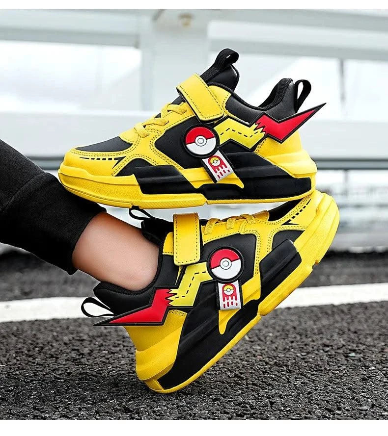 Kids Cartoon Sports Skate Shoes Lightweight for Easy Wear Children's Outdoor Casual Sneakers Non-Slip Sole for School Play
