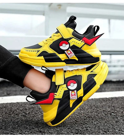 Kids Cartoon Sports Skate Shoes Lightweight for Easy Wear Children's Outdoor Casual Sneakers Non-Slip Sole for School Play