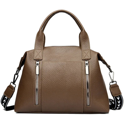 Women's Handbag Trend Designer Female Leather Multi-Pocket Shoulder Bag Luxury Brand Large Capacity Ladies Shopping Bag