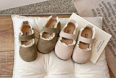 Children Soft Hook Loop Non Slip Flat Shoes |Spring Autumn Kids | Ruffles Toddler Girls Princess Shoes