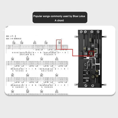 Guitar Auxiliary Artifact Folk Guitar Playing And Singing Chord Practice Automatic Transmission One Key Chord Player