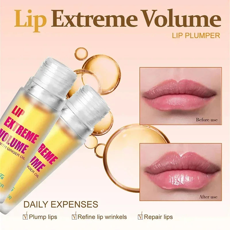 Lip Plumper Oil Serum Instant Long Lasting Volumising Essence Oil Repair Lip Fine Lines Increase Elasticity Sexy Big Lip Makeup