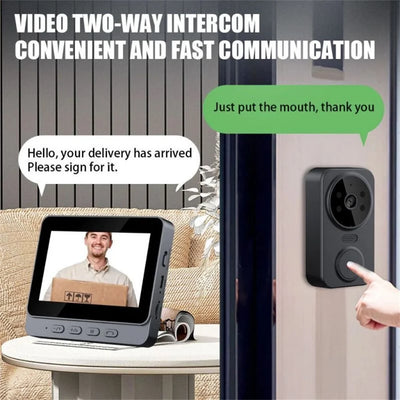 Outdoor Wireless Doorbell With Camera Bundle Video Doorbell Night Vision Smart Intercom Doorbell Security Protection