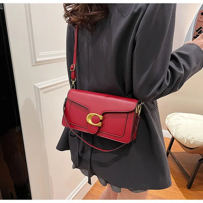 Luxury - Grade 2025 Women's Exclusive Small Square Shoulder Bag - Solid - Color Aesthetic, Niche - Style Design& Daily, Stylish
