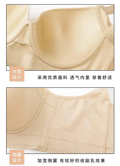 Women Full Coverage Push Up Bra Underwire Sculpting Uplift Shapewear Deep Cup T Shirt Bra Hide Back Fat Smoothing Brassiere