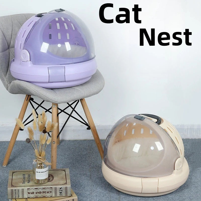 Pet Air Carrier Strong Bearing Capacity Travel Portable Car Space Capsule Small Cats Carriers Breathable Pet Products Supplies