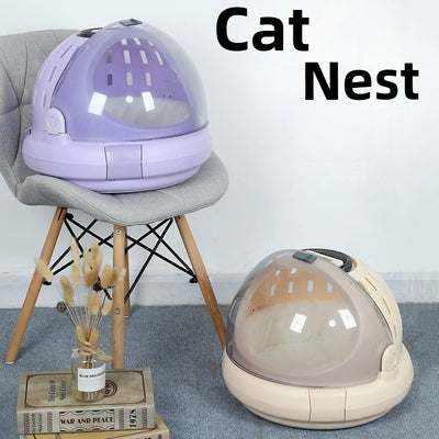 Pet Air Carrier Strong Bearing Capacity Travel Portable Car Space Capsule Small Cats Carriers Breathable Pet Products Supplies