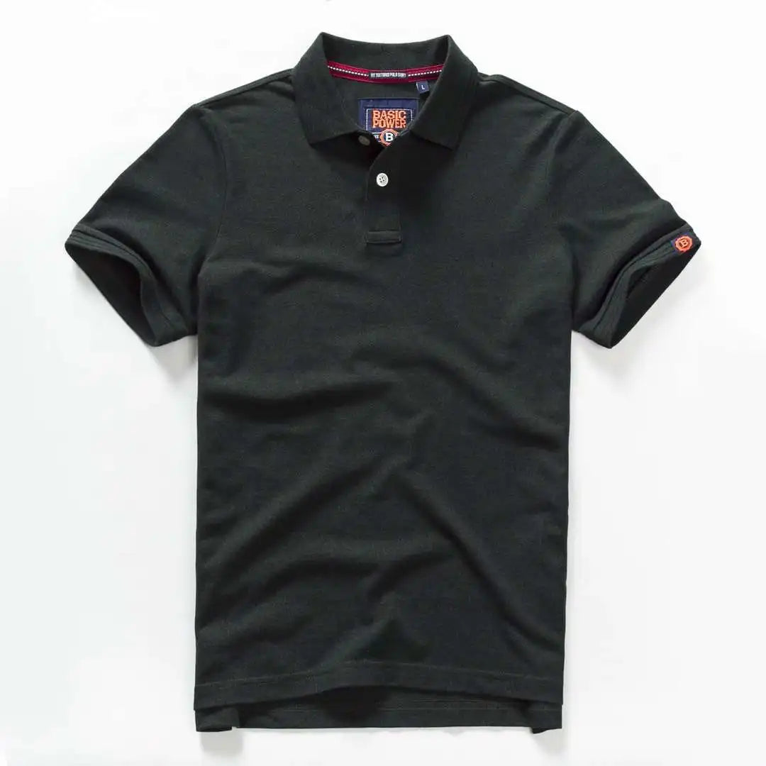 Summer Mens Polo homom shirts Cotton Shirts Short Sleeve Letter Embroidered Emblem Simple Shirt for Male golf clothing t-shirts