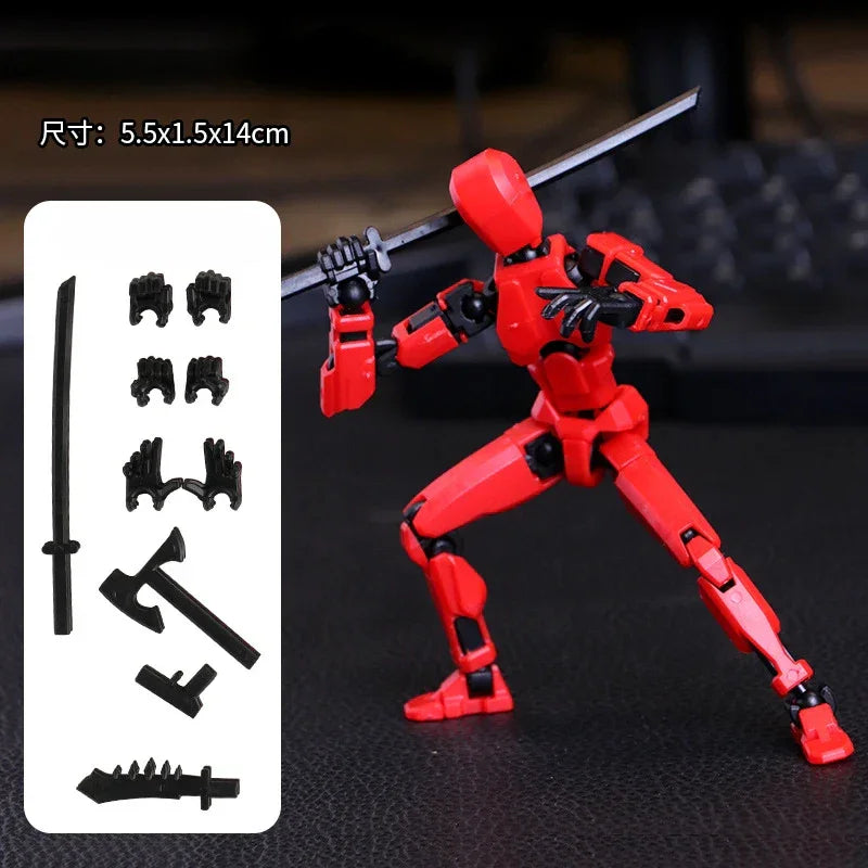 Multi-Jointed Movable Shapeshift Robot 2.0 3D Printed Mannequin Dummy 13 Action Figures Toys Kids Adults Parent-children Games