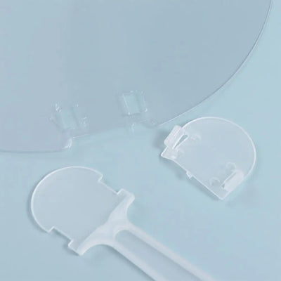 Easy Use DIY Transparent Hand Fans Handicrafts Portable DIY Blank Fan Cute Graffiti Fan Children's