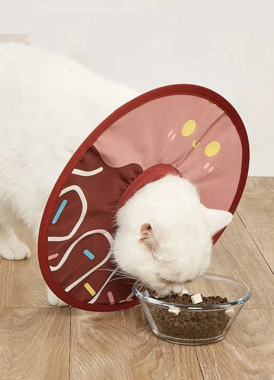 Pet Collar Anti Bite Surgical Anti Lick Wound Healing Protection Sunflower Shaped Cat Recovery Collar Elizabethan Collar