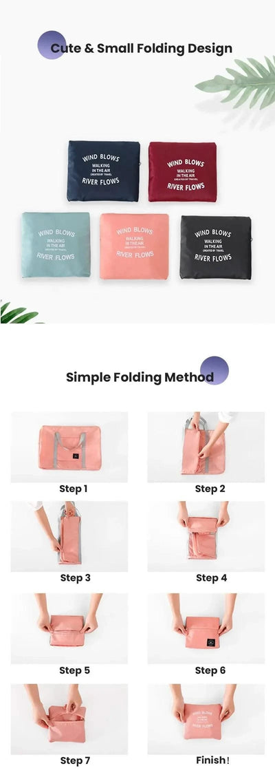 Foldable Travel Duffel Bag for Airlines or Women