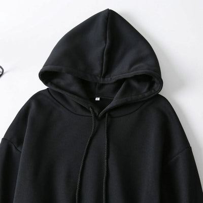 Women Sweatshirt Autumn Hoodie Hooded Solid Color Drawstring Patch Pocket Pullover Long Sleeve Loose Soft Warm Lady Hoodies