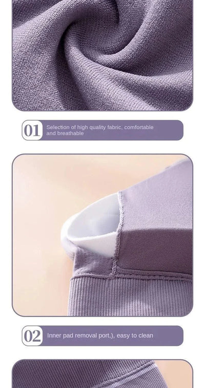 Sports Vest Women Gather Without Steel Ring Shockproof Underwear, Tube Top, Outer Wear, All-match U-shaped Beautiful Back, Big