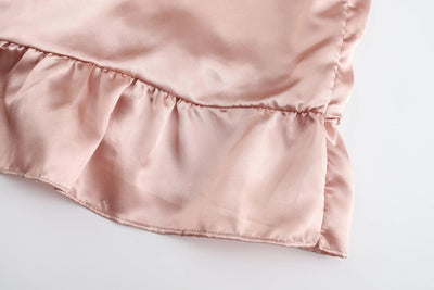 Satin Silk Robes Plus Size Wedding Bathrobe Bride Bridesmaid Mother Maid of Honor Gown Women Ruffle Bathrobe