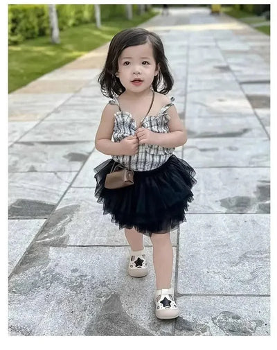 Non-slip Soft Sole Kids Walking Shoes | Hollowed-out Breathable Flat Shoes with Cute Stars  |  Beach Shoes for Children