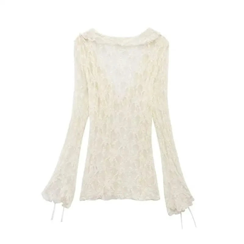 Chic Lace Perspective Elegant Holiday Tops Women