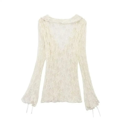 Chic Lace Perspective Elegant Holiday Tops Women