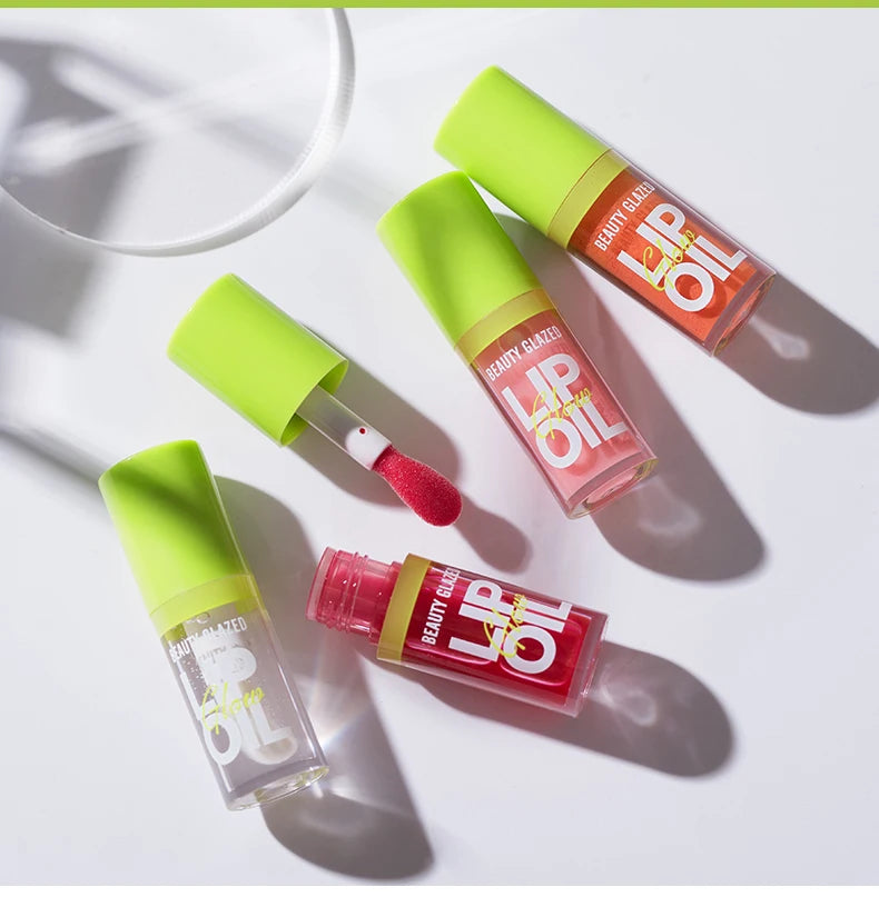 Beauty Glazed Rare Bright Lustrous Lip Essence Moisturizing Shine Shimmer Plumping Lip Tint  Care Oil Gloss for Lip Enhancement