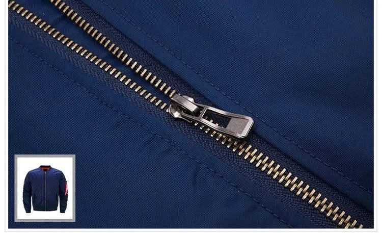 bomber jacket Bomber Jackets Men Casual Solid Zipper Pilot Jacket Green New Slim Fit Male Coats Mens Military New pilot Air men
