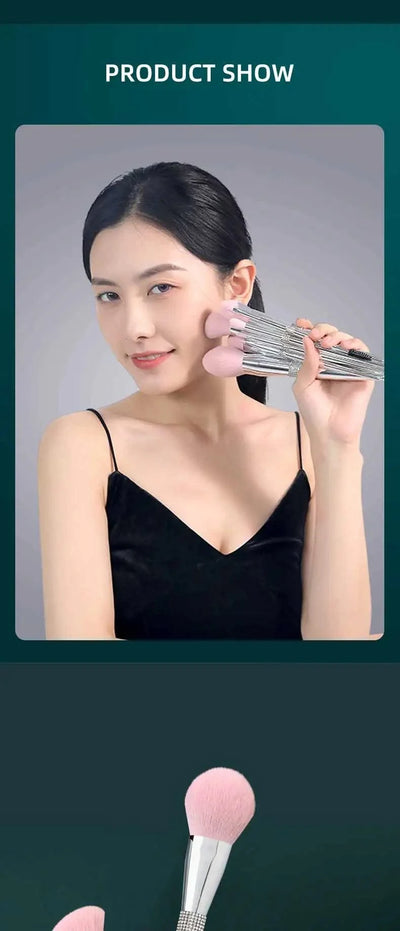 Makeup Brushes Set Private Label Pink Synthetic Hair Foundation Powder Contour Eyeshadow Make up Brushes