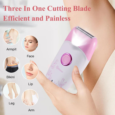 Hatteker Electric Epilator for Women Facial Body Hair Removal Machine Legs Depilatory Tool for Skin Care Razor Shaver