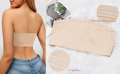 Women's Strapless No Padding Seamless Front Button Bra Comfortable Smooth Underwear