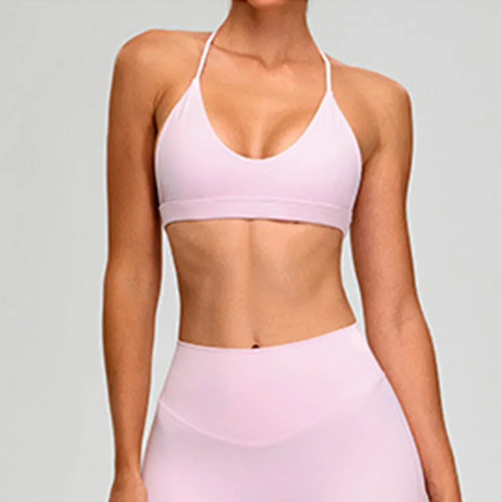 Sports Bra for Women Fitness Top Push Up Sport Bra Backless Yoga Underwear Sport Tops Running Vest Breathable Workout Gym Wear