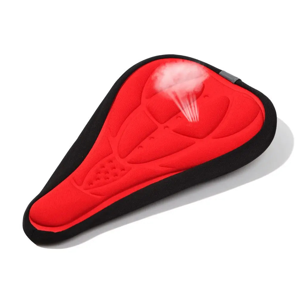 3D Soft Bicycle Saddle Cover Shockproof Anti Slip Breathable Saddles Cycling Silicone Comfortable Seats Bicycle Bike Accessories