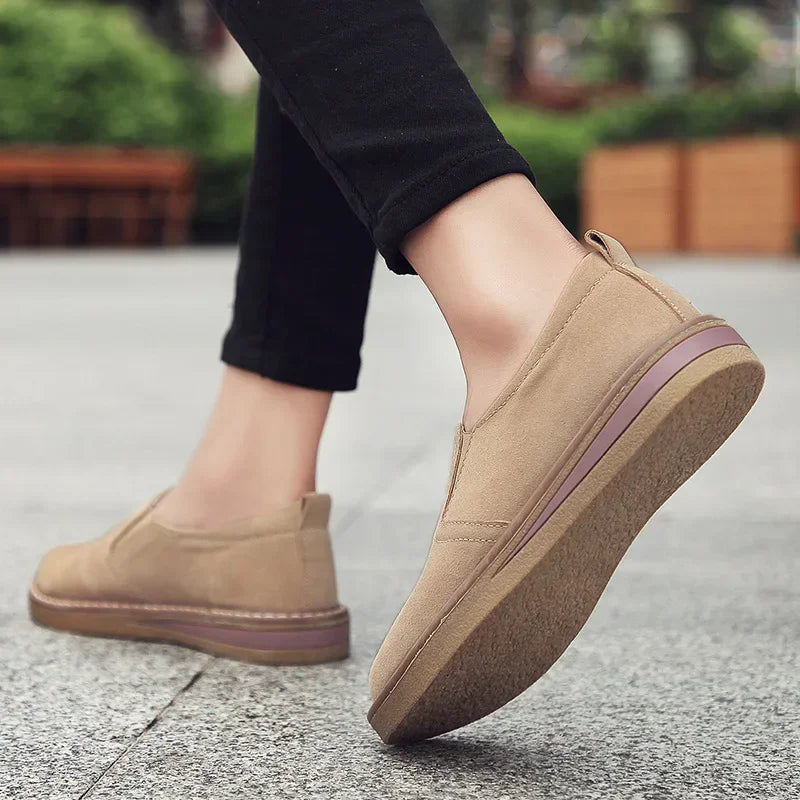 2023 Women's Sneakers Slip on Flat Shoes for Women Fashion Female British Style Casual Loafers Vulcanized Shoes Zapatos Mujer