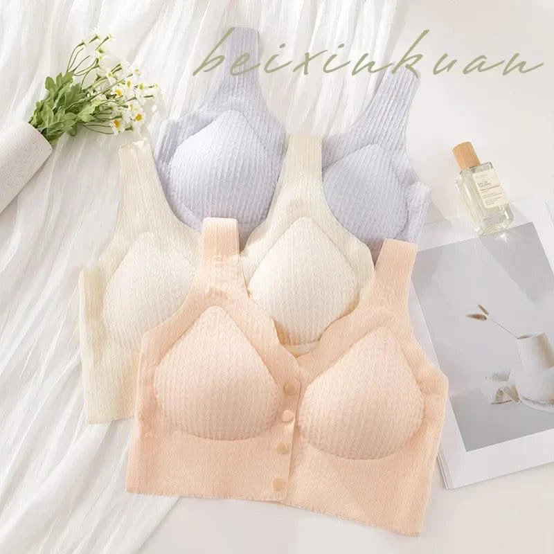 Pregnant Women's Breast-feeding Bra, Front-buttoned, Sexy, Breast-retracting, Anti-sagging, Seamless, Beautiful Back Bra, Thin