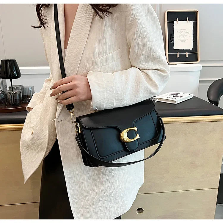 Luxury - Grade 2025 Women's Exclusive Small Square Shoulder Bag - Solid - Color Aesthetic, Niche - Style Design& Daily, Stylish