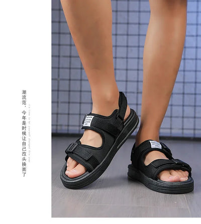 Men Sandals 2024 Trending Men's Luxury Sandals Man Summer 2024 Shiatsu Slippers Flat Sandal Beach Shoes Platform Sandals. Mens