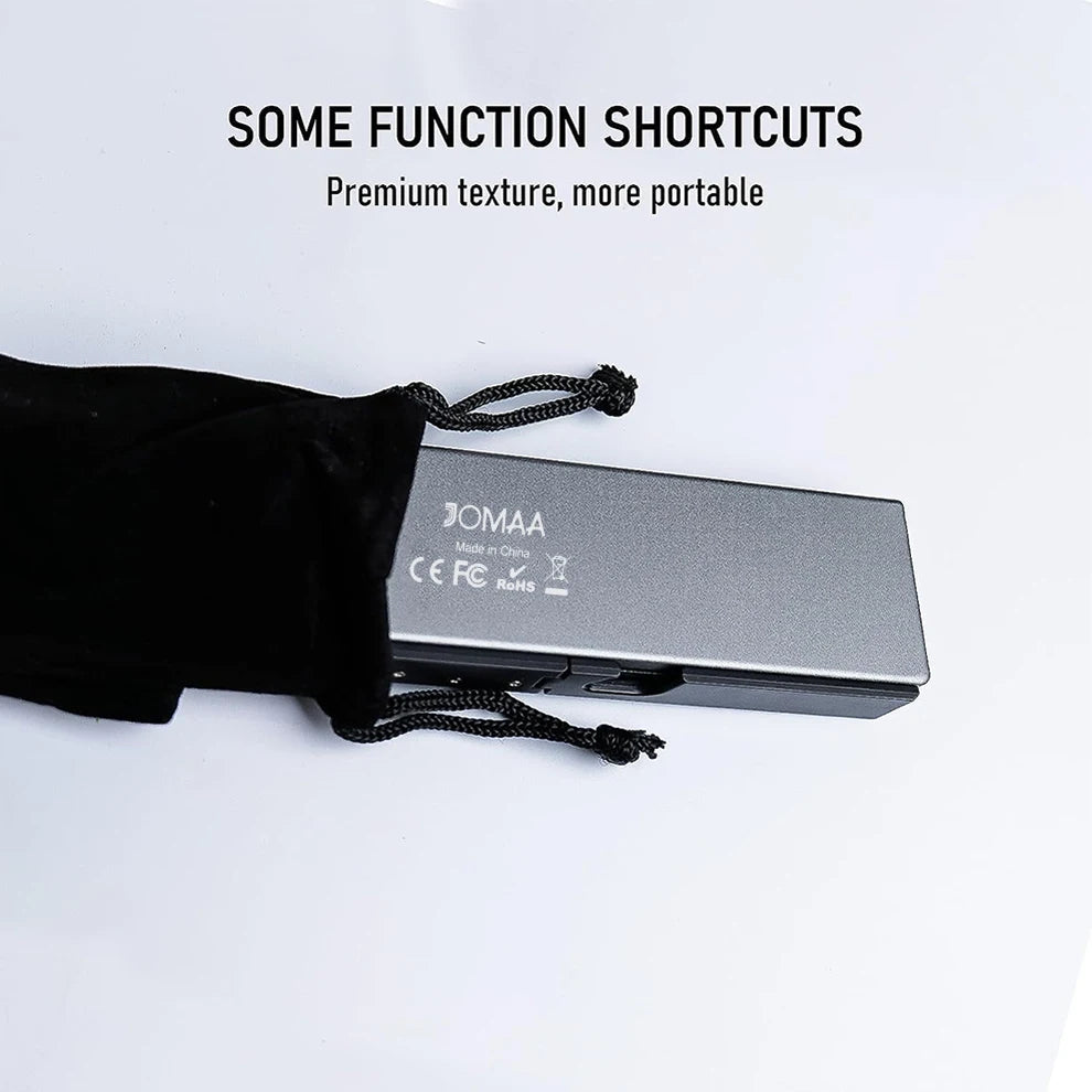 JOMAA Portable Mini Foldable Bluetooth Keyboard for Tablet Phone Laptop Rechargeable Folding Wireless keyboard with Hoder Stand