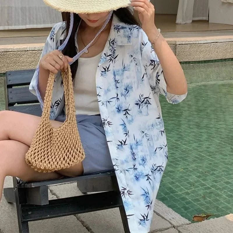 Resort Couple Look Parents and Children Summer Clothes Family Matching Holiday Clothing Mom Daughter Beach Dress Dad Son Shirts