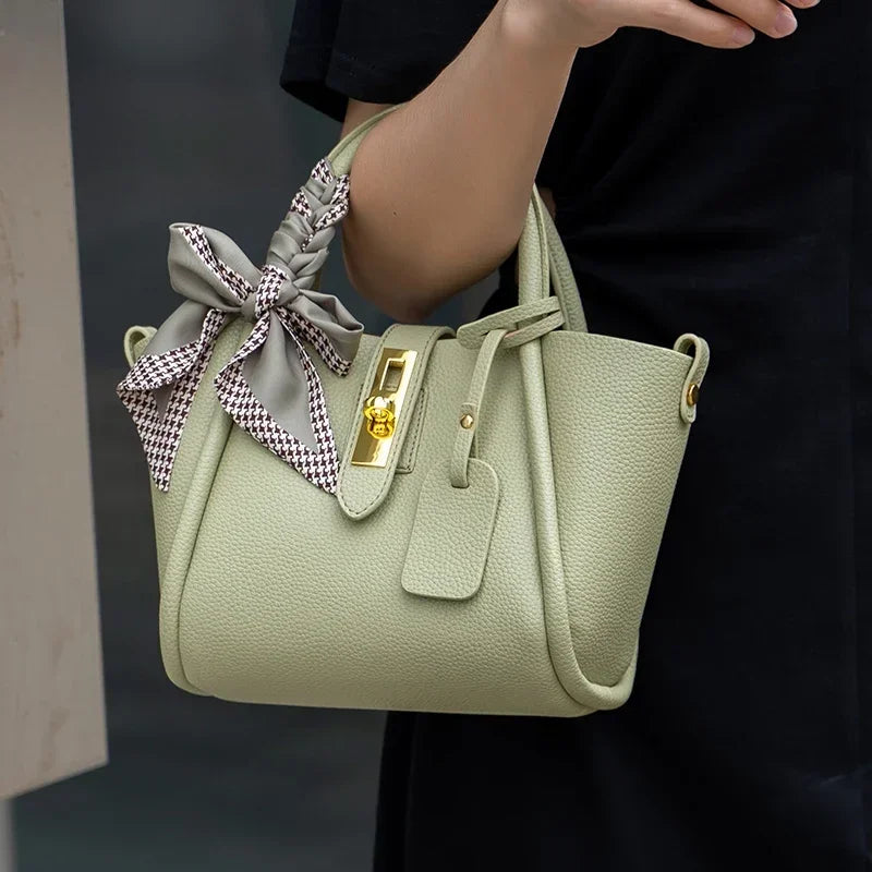 Women's Natural Cow Genuine Leather Shoulder Bag Female High Quality Luxury Designer Handbags Ladies Fashion Tote Crossbody Bags