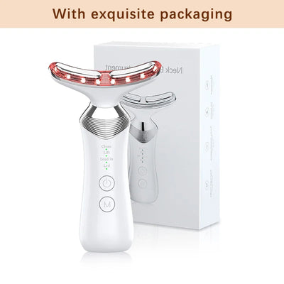 Neck EMS Photon Therapy Beauty Facial Lift Machine Facial Massager Firming Double Chin Anti Wrinkle Neck Lifting Beauty Device