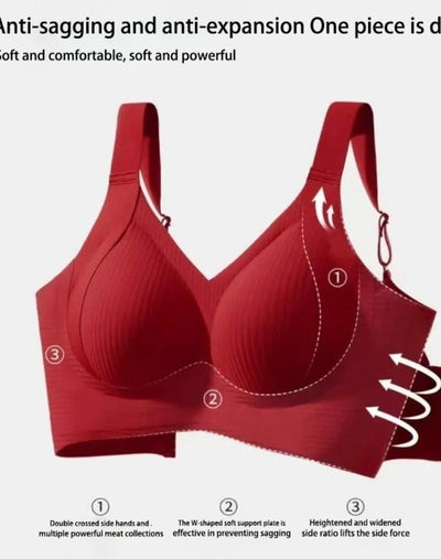 Plus Size Women Seamless Bras Sexy V Waist Brassiere Padded Wireless Soft Sleepwear Female Solid Breathable Underwear Lingerie