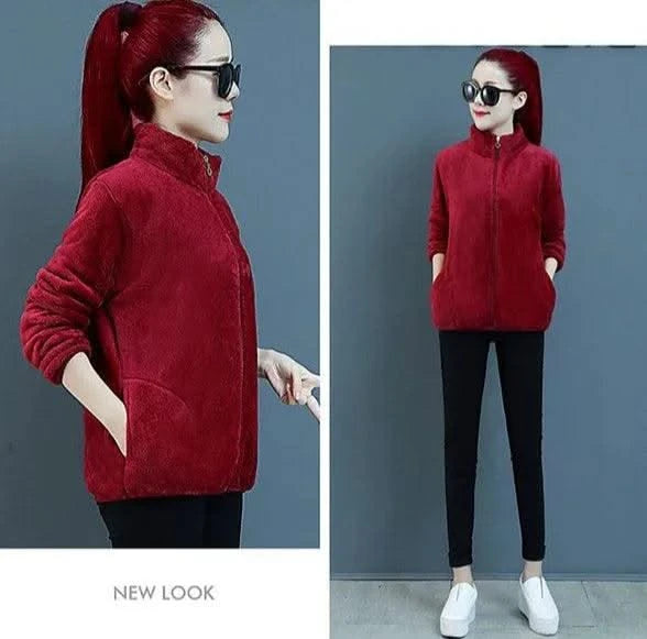 Fleeced Short Coats for Women  High Quality Casual