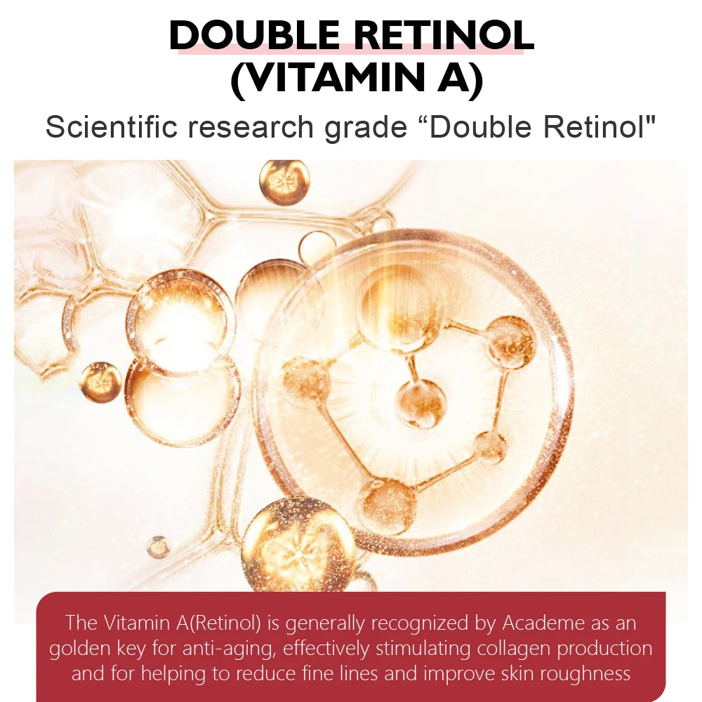 Retinol Face Cream and Eye Serum Firming Lifting Anti-Aging Wrinkle Reduce Wrinkle Fine Lines Facial Skin Care Product
