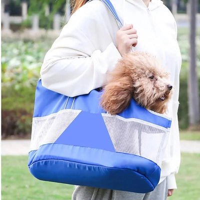 Small Dog Accessories Single-shoulder Portable Bag Pet Carrying Handbag Cat  Tote Travel Foldable Mesh Carriers Tote Car Cover