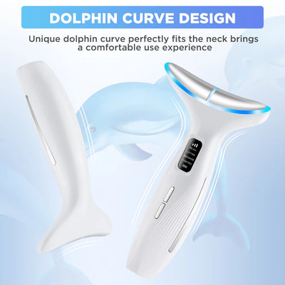 Neck Face Beauty Device Vibration Massage for Face and Neck Personal Ccare Skindion Home Use Beauty Device Face Lifting Machine
