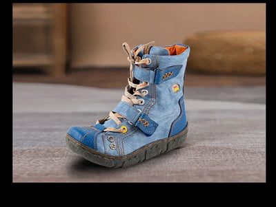 TMA EYES Short Boots for Women, Versatile, Casual, Monochromatic, Popular,
