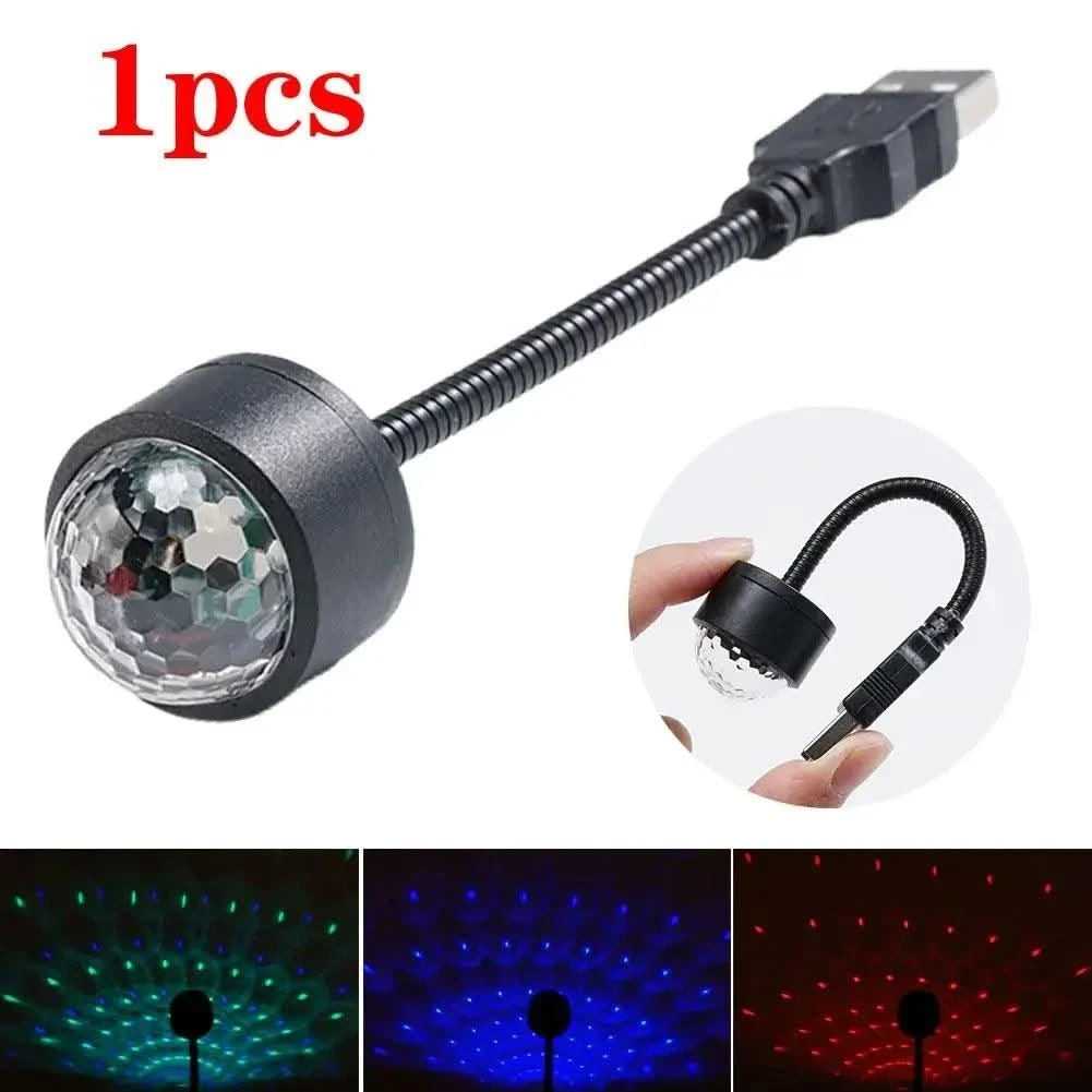 Mini LED Car Roof Star Night Light Projector Atmosphere Galaxy Lamp USB Decorative Adjustable for Auto Roof Room Ceiling Decor
