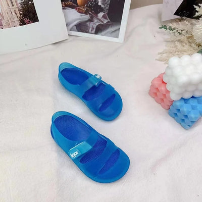 Kid Toddler Flat Breathable Fishermen Roman Shoes Children's Colorful Beach Comfortable Jelly Sandals Boy Girls Sandals SO098