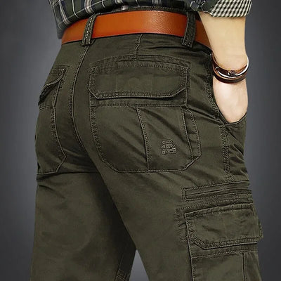 Man Cargo Pants Casual Pants Outdoor Trousers Hiking Pants Cargo Tactical Men's Work Wear Trainning Exercise Suit Cotton Trouse
